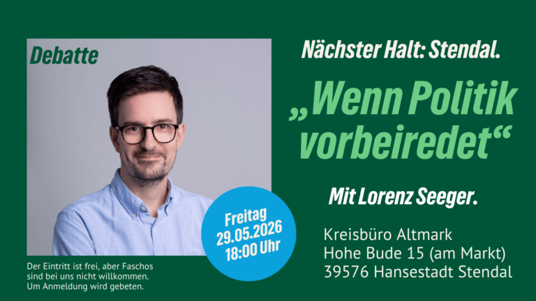 Nächster Halt: Stendal. Mit Lorenz Seeger.
